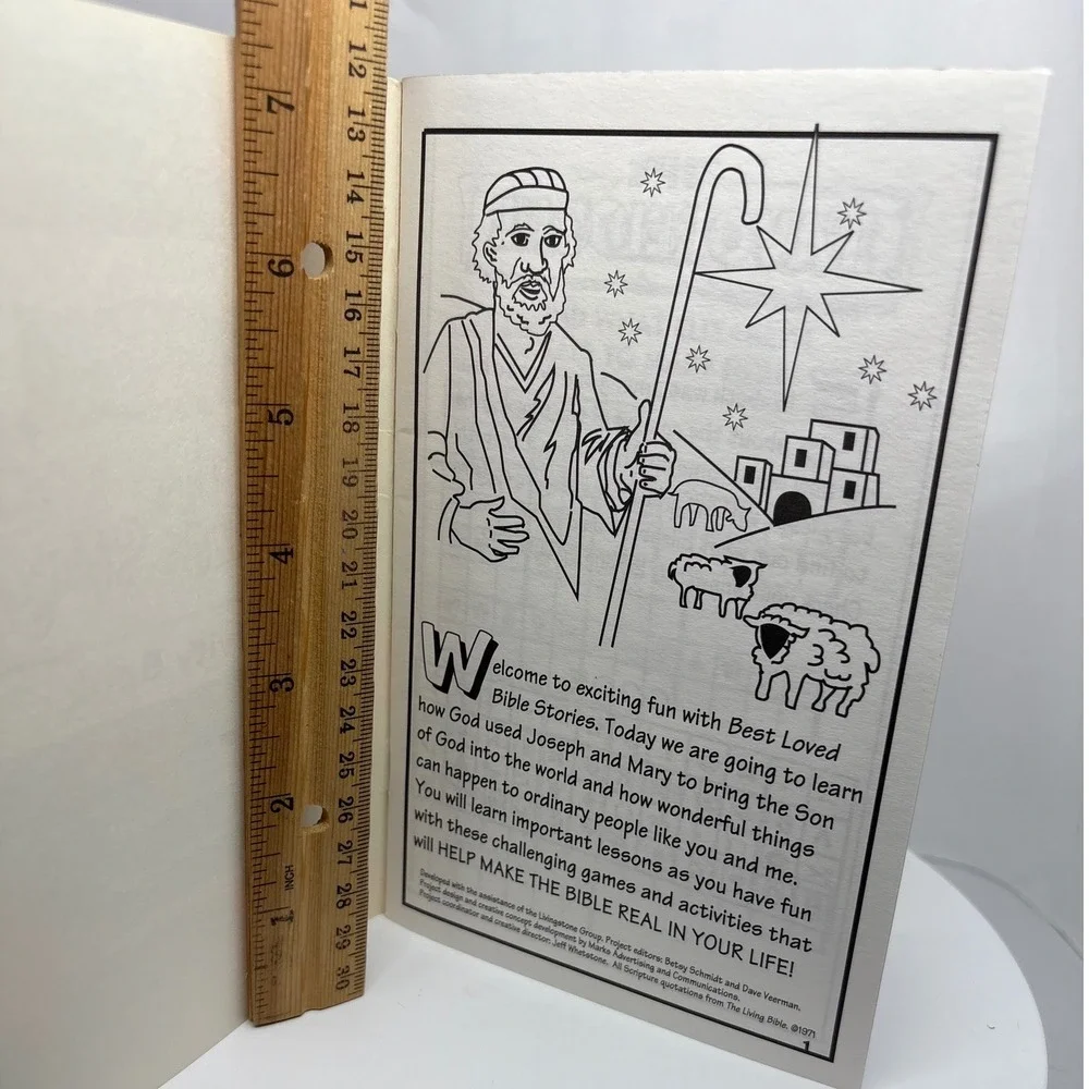Bible‎ Stories The Story of the Wisemen Activity Book Christmas Puzzles Coloring